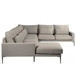 Fredriks Wohnlandschaft Garlin - Webstoff - Webstoff Sogol: Grau - Longchair davorstehend links / Ottomane rechts 14 Fredriks Wohnlandschaft Garlin - Webstoff - Webstoff Sogol: Grau - Longchair davorstehend links / Ottomane rechts -Wohnzimmermöbel boutique en ligne 1000243339 210330 18225501433 DETAILS P000000001000243339