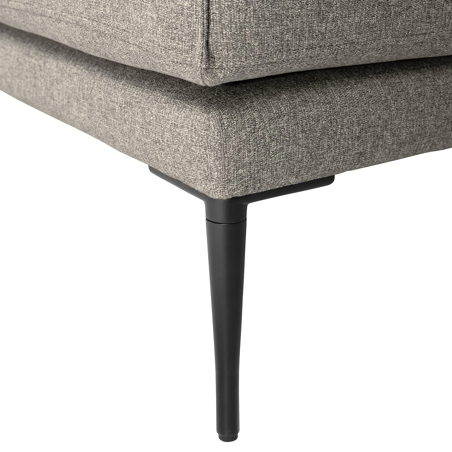 Fredriks Wohnlandschaft Garlin - Webstoff - Webstoff Sogol: Grau - Longchair davorstehend links / Ottomane rechts 10 Fredriks Wohnlandschaft Garlin - Webstoff - Webstoff Sogol: Grau - Longchair davorstehend links / Ottomane rechts – Bild 10