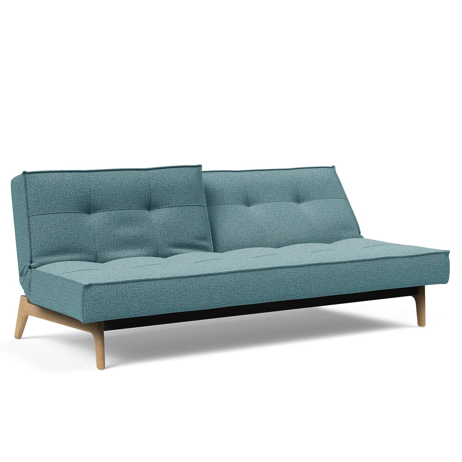Innovation Möbel Schlafsofa Splitback Eik - Stoff Mixed Dance: Light Blue - Eiche Hell 6 Innovation Möbel Schlafsofa Splitback Eik - Stoff Mixed Dance: Light Blue - Eiche Hell – Bild 6