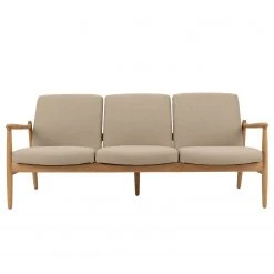 Studio Copenhagen Sofa Froid (3-Sitzer) - Webstoff - Webstoff Baca: Beige - Eiche Hell -Wohnzimmermöbel boutique en ligne 1000244635 210302 06134400251 DETAILS P000000001000244635