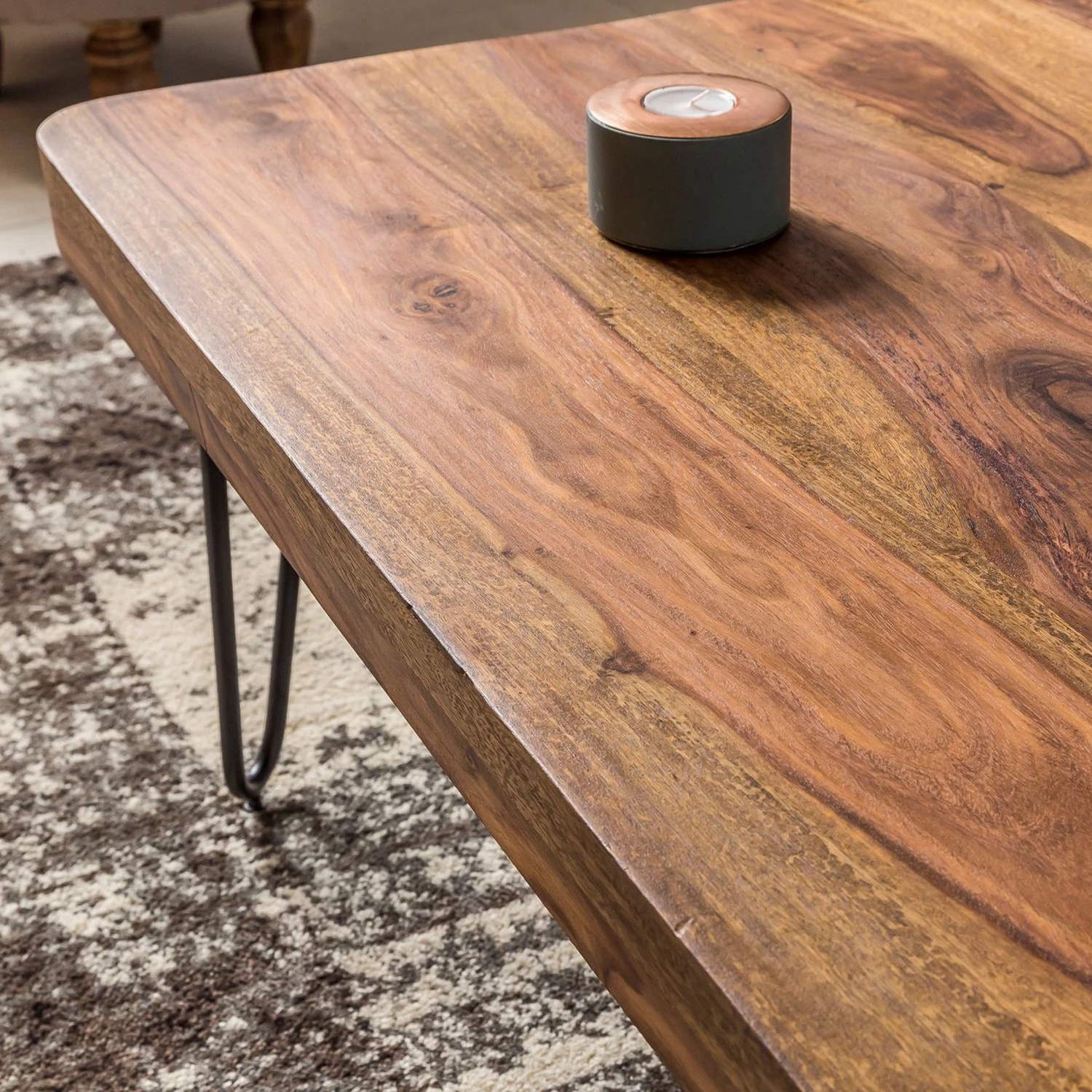 Naturoo Couchtisch Loudet I - Sheesham massiv / Metall - Sheesham / Schwarz 4 Naturoo Couchtisch Loudet I - Sheesham massiv / Metall - Sheesham / Schwarz – Bild 4