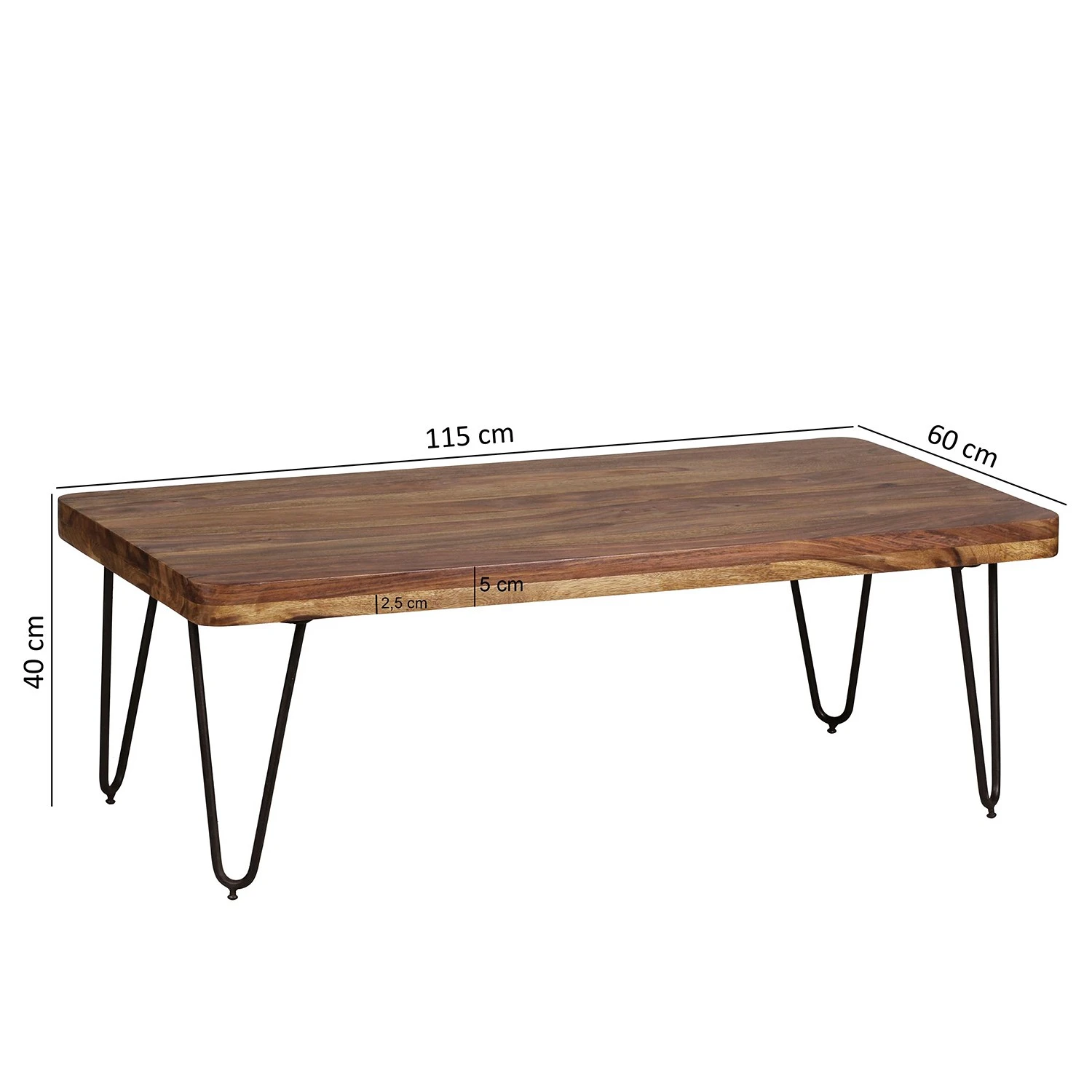 Naturoo Couchtisch Loudet I - Sheesham massiv / Metall - Sheesham / Schwarz 6 Naturoo Couchtisch Loudet I - Sheesham massiv / Metall - Sheesham / Schwarz – Bild 6