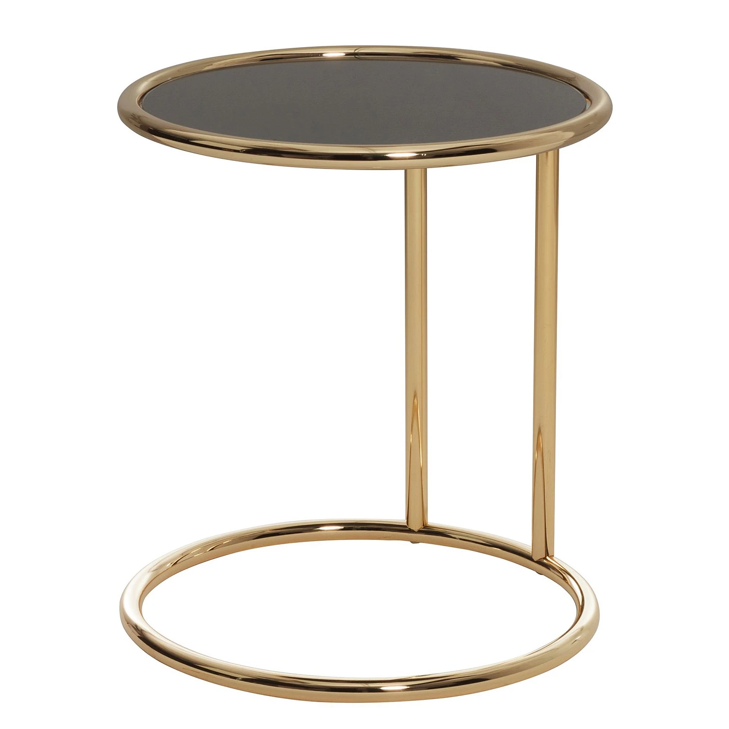 Red Living Beistelltisch Loubers - Glas / Metall - Schwarz / Gold 1 Red Living Beistelltisch Loubers - Glas / Metall - Schwarz / Gold