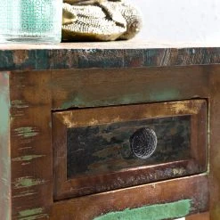 Naturoo Beistelltisch Loubille - Mango massiv - Mango / Blau 11 Naturoo Beistelltisch Loubille - Mango massiv - Mango / Blau -Wohnzimmermöbel boutique en ligne 1000244874 210202 14564200167 DETAILS P000000001000244874