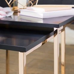 Loftscape Beistelltisch Menville (2er-Set) - Schwarz / Roségold -Wohnzimmermöbel boutique en ligne 1000244883 210202 14595000228 DETAILS P000000001000244883