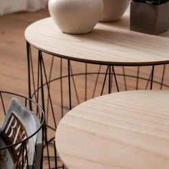 Norrwood Beistelltisch Veranne I (4er-Set) - Eiche Dekor / Schwarz 8 Norrwood Beistelltisch Veranne I (4er-Set) - Eiche Dekor / Schwarz -Wohnzimmermöbel boutique en ligne 1000244887 210202 15005900254 DETAILS P000000001000244887