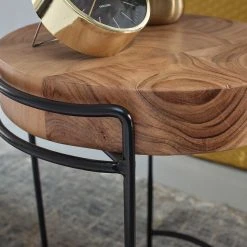 Red Living Beistelltisch Helette - Akazie massiv / Metall - Akazie / Schwarz -Wohnzimmermöbel boutique en ligne 1000244891 210202 15021000276 DETAILS P000000001000244891