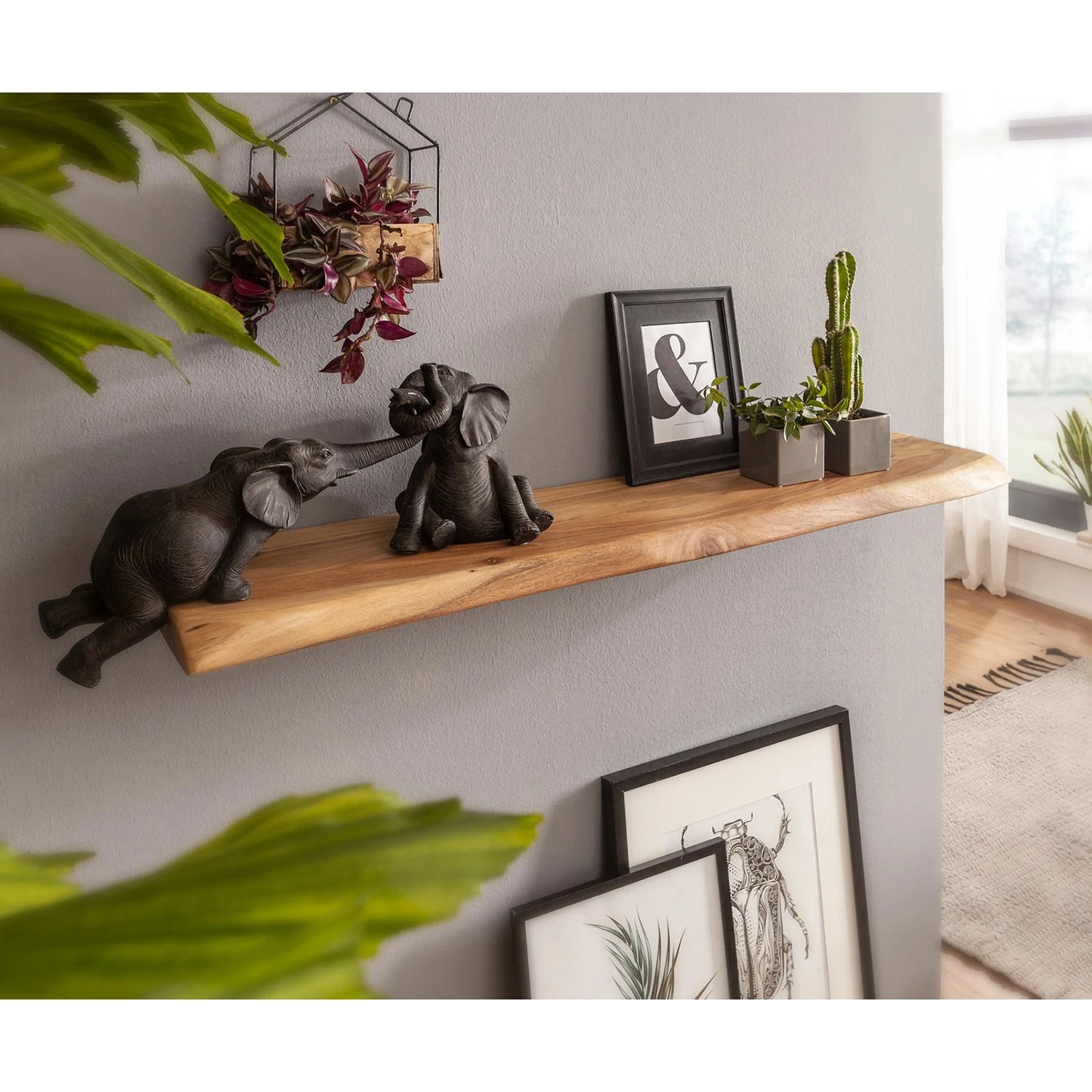 Naturoo Wandboard Longpont - Akazie massiv - Breite: 115 cm 2 Naturoo Wandboard Longpont - Akazie massiv - Breite: 115 cm – Bild 2