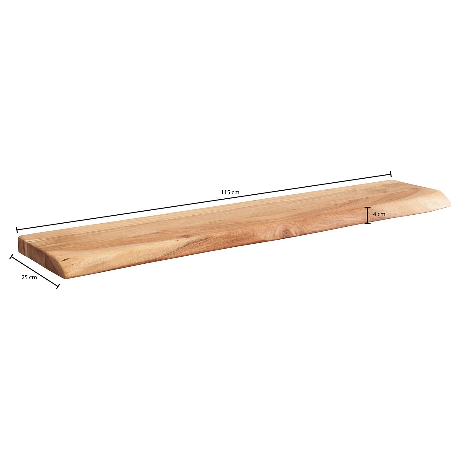 Naturoo Wandboard Longpont - Akazie massiv - Breite: 115 cm 5 Naturoo Wandboard Longpont - Akazie massiv - Breite: 115 cm – Bild 5