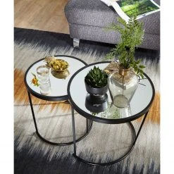 Loftscape Beistelltisch Menglon - Glas / Metall - Schwarz 7 Loftscape Beistelltisch Menglon - Glas / Metall - Schwarz -Wohnzimmermöbel boutique en ligne 1000244898 210202 15042000316 MOOD DETAILS P000000001000244898 mood