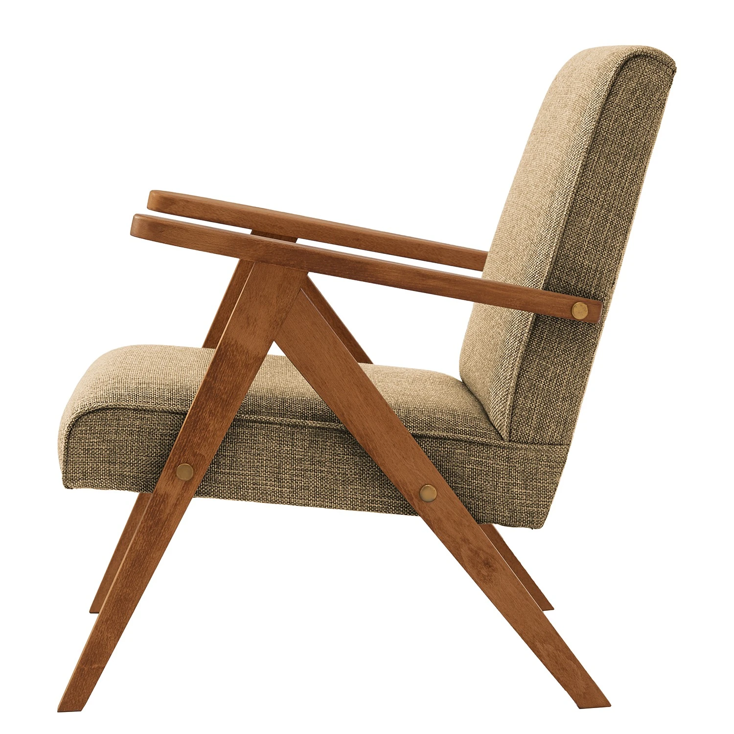 Studio Copenhagen Sessel Auklet - Webstoff - Webstoff Anait: Cappuccino - Buche Hell 3 Studio Copenhagen Sessel Auklet - Webstoff - Webstoff Anait: Cappuccino - Buche Hell – Bild 3