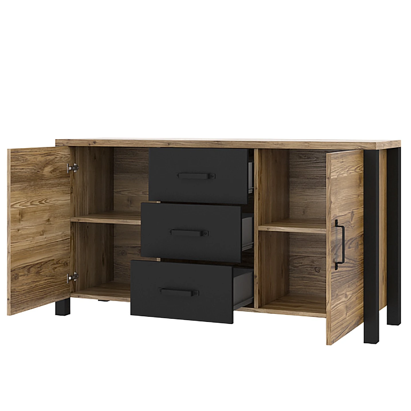 Red Living Sideboard Velleron I - Fichte Dekor 5 Red Living Sideboard Velleron I - Fichte Dekor – Bild 5