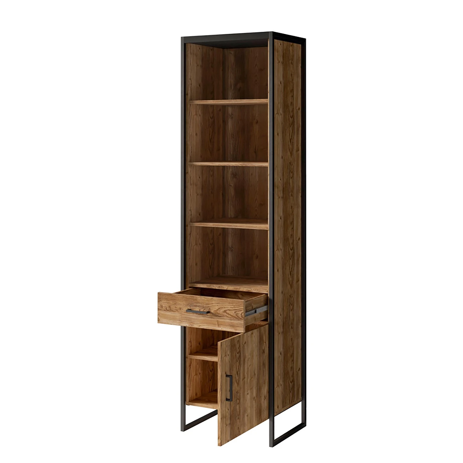 Red Living Regal Turriers I - Fichte Dekor / Matt Schwarz 5 Red Living Regal Turriers I - Fichte Dekor / Matt Schwarz – Bild 5