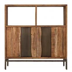 Ars manufacti Büroschrank Domme - Akazie massiv / Eisen - Akazie / Anthrazit -Wohnzimmermöbel boutique en ligne 1000246786 220318 030 DETAILS P000000001000246786