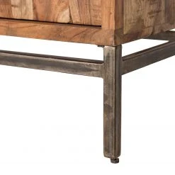 Ars manufacti Büroschrank Domme - Akazie massiv / Eisen - Akazie / Anthrazit -Wohnzimmermöbel boutique en ligne 1000246786 220318 034 DETAILS P000000001000246786