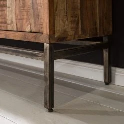 Ars manufacti Büroschrank Domme - Akazie massiv / Eisen - Akazie / Anthrazit -Wohnzimmermöbel boutique en ligne 1000246786 220705 025 MOOD DETAILS P000000001000246786 mood