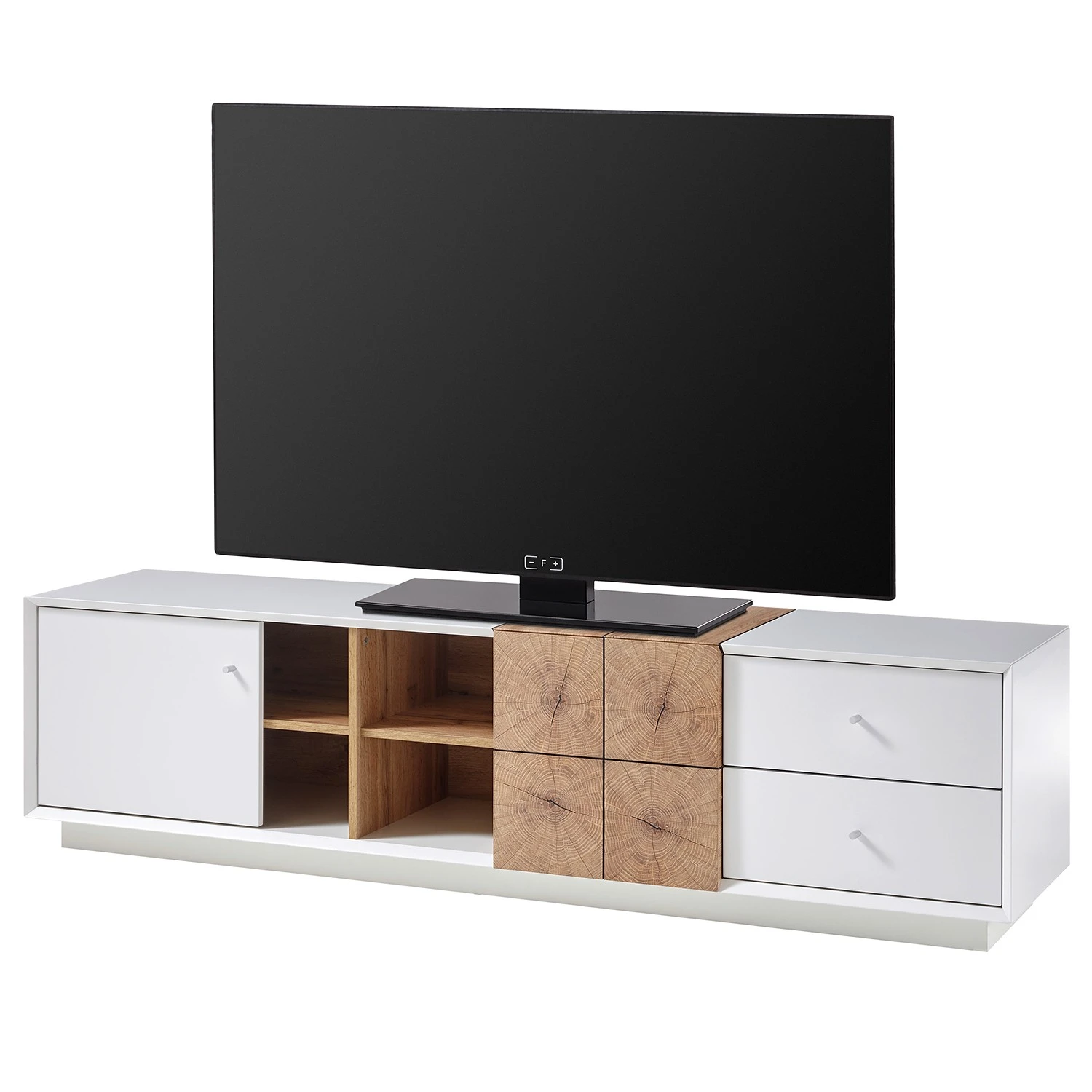 Loftscape TV-Lowboard Crecora - Weiß / Eiche Dekor 1 Loftscape TV-Lowboard Crecora - Weiß / Eiche Dekor