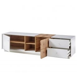 Loftscape TV-Lowboard Crecora - Weiß / Eiche Dekor 11 Loftscape TV-Lowboard Crecora - Weiß / Eiche Dekor -Wohnzimmermöbel boutique en ligne 1000246790 210727 12504700002 DETAILS P000000001000246790