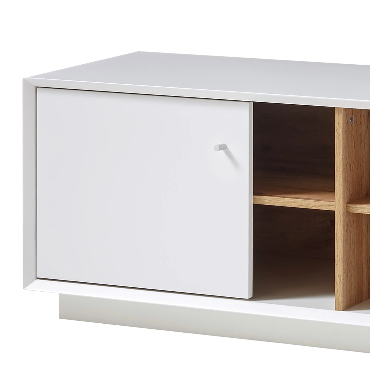 Loftscape TV-Lowboard Crecora - Weiß / Eiche Dekor 6 Loftscape TV-Lowboard Crecora - Weiß / Eiche Dekor – Bild 6