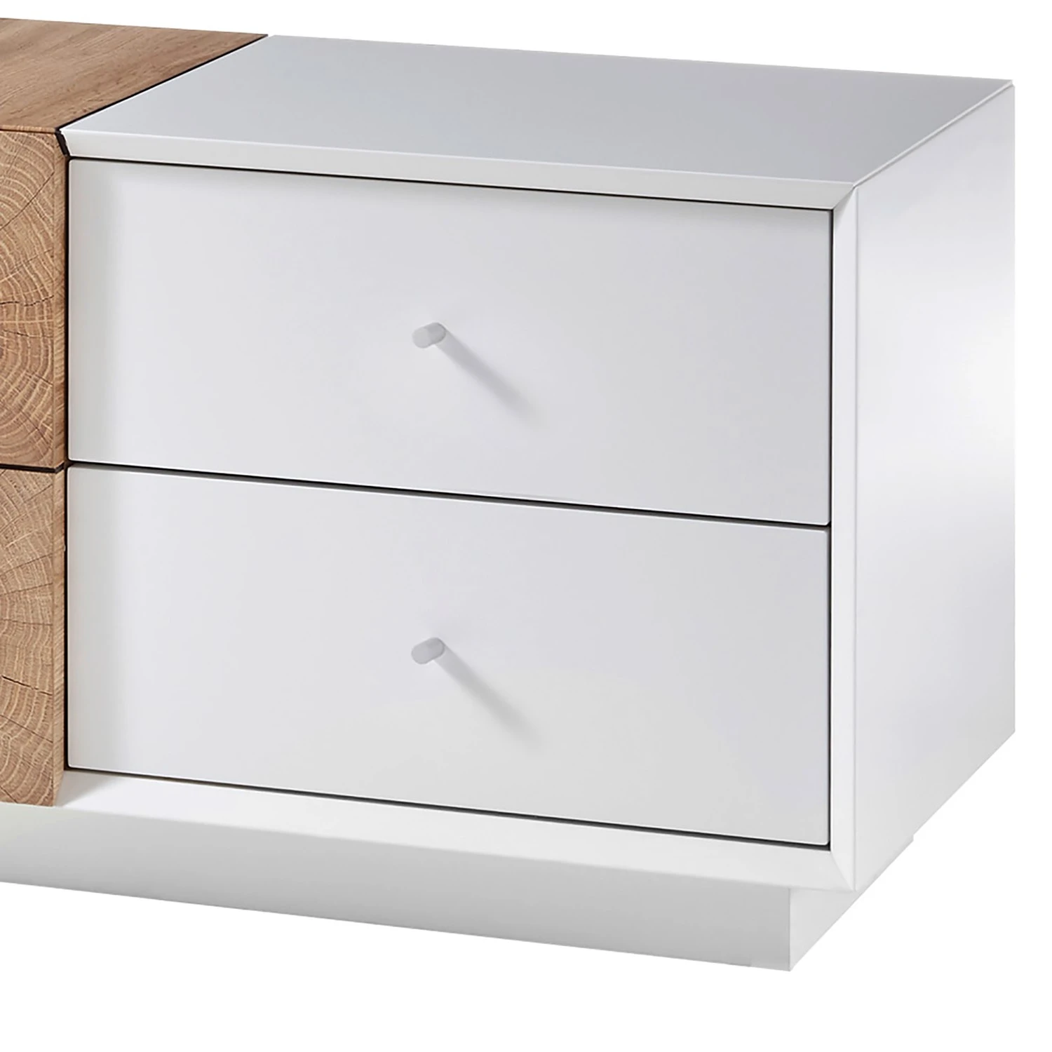 Loftscape TV-Lowboard Crecora - Weiß / Eiche Dekor 8 Loftscape TV-Lowboard Crecora - Weiß / Eiche Dekor – Bild 8