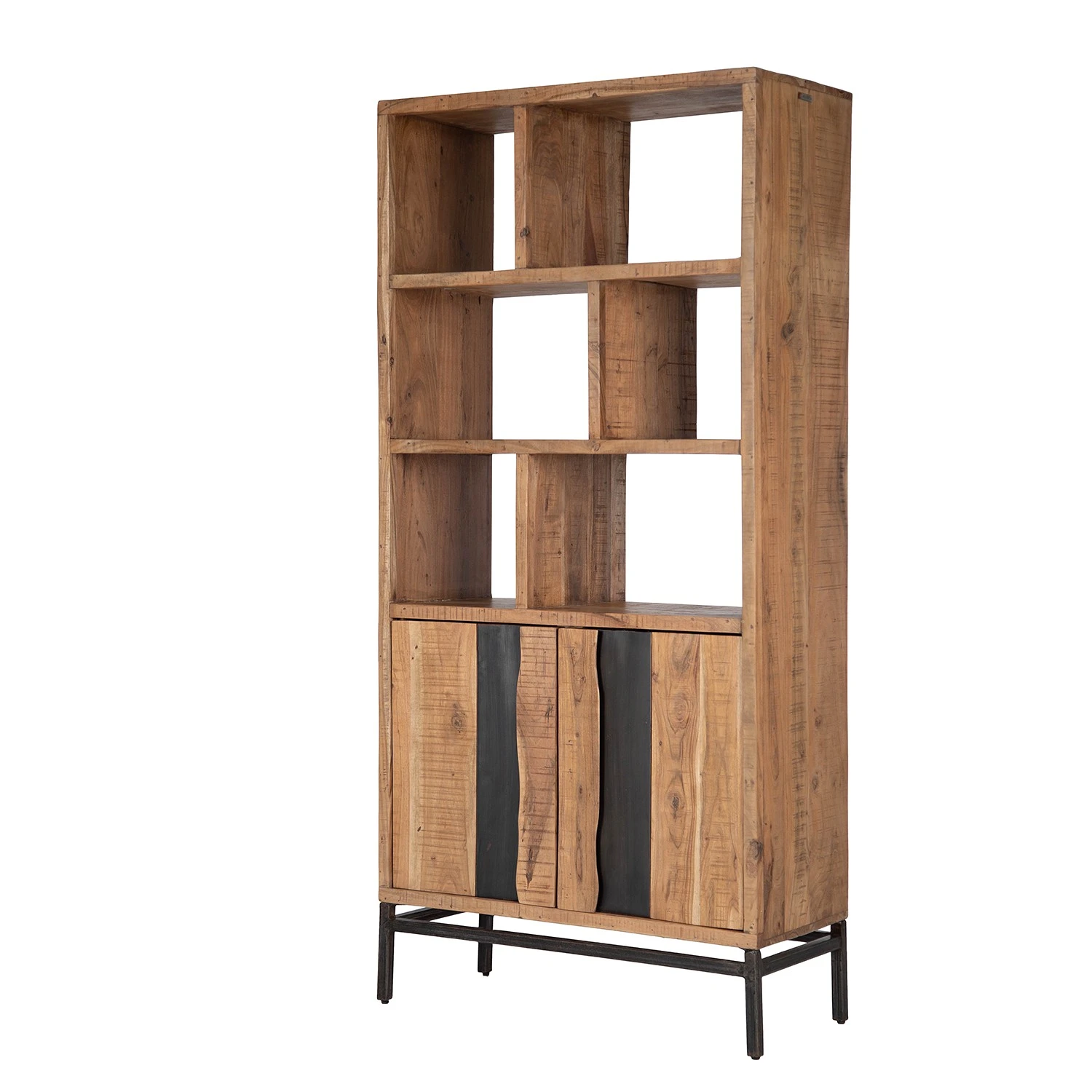 Ars manufacti Büroregal Domme - Akazie massiv / Eisen - Akazie / Anthrazit 11 Ars manufacti Büroregal Domme - Akazie massiv / Eisen - Akazie / Anthrazit – Bild 11