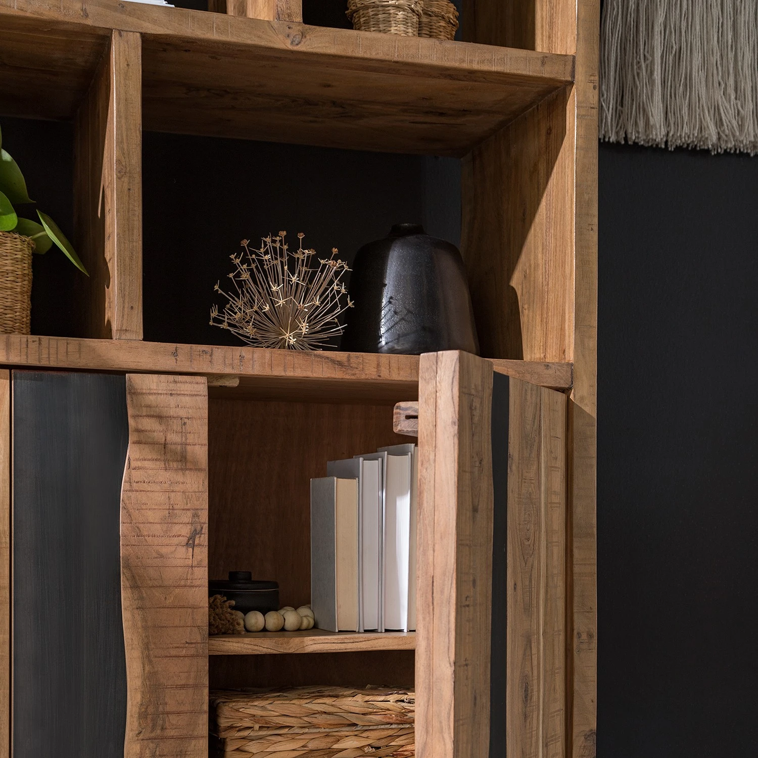 Ars manufacti Büroregal Domme - Akazie massiv / Eisen - Akazie / Anthrazit 4 Ars manufacti Büroregal Domme - Akazie massiv / Eisen - Akazie / Anthrazit – Bild 4