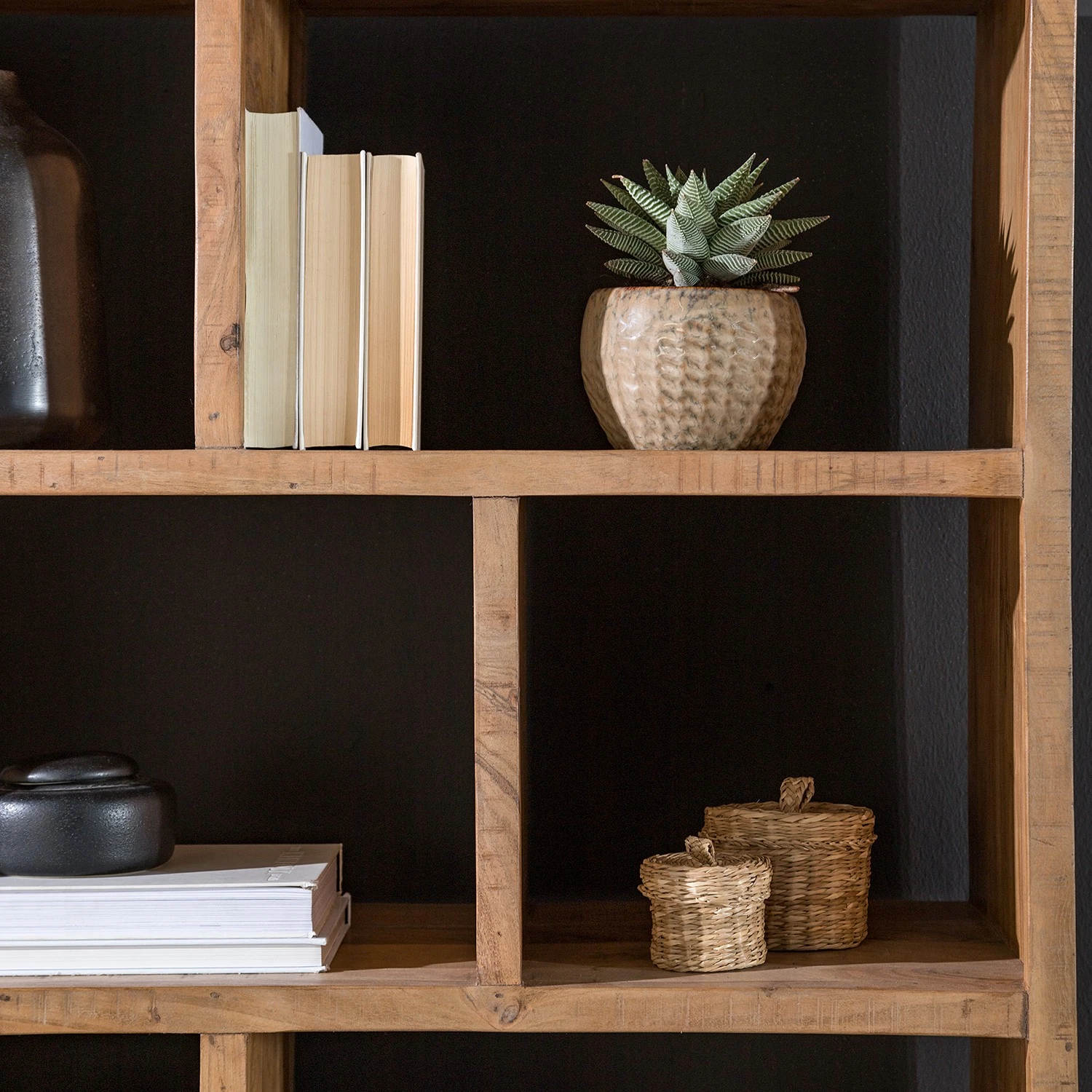 Ars manufacti Büroregal Domme - Akazie massiv / Eisen - Akazie / Anthrazit 6 Ars manufacti Büroregal Domme - Akazie massiv / Eisen - Akazie / Anthrazit – Bild 6