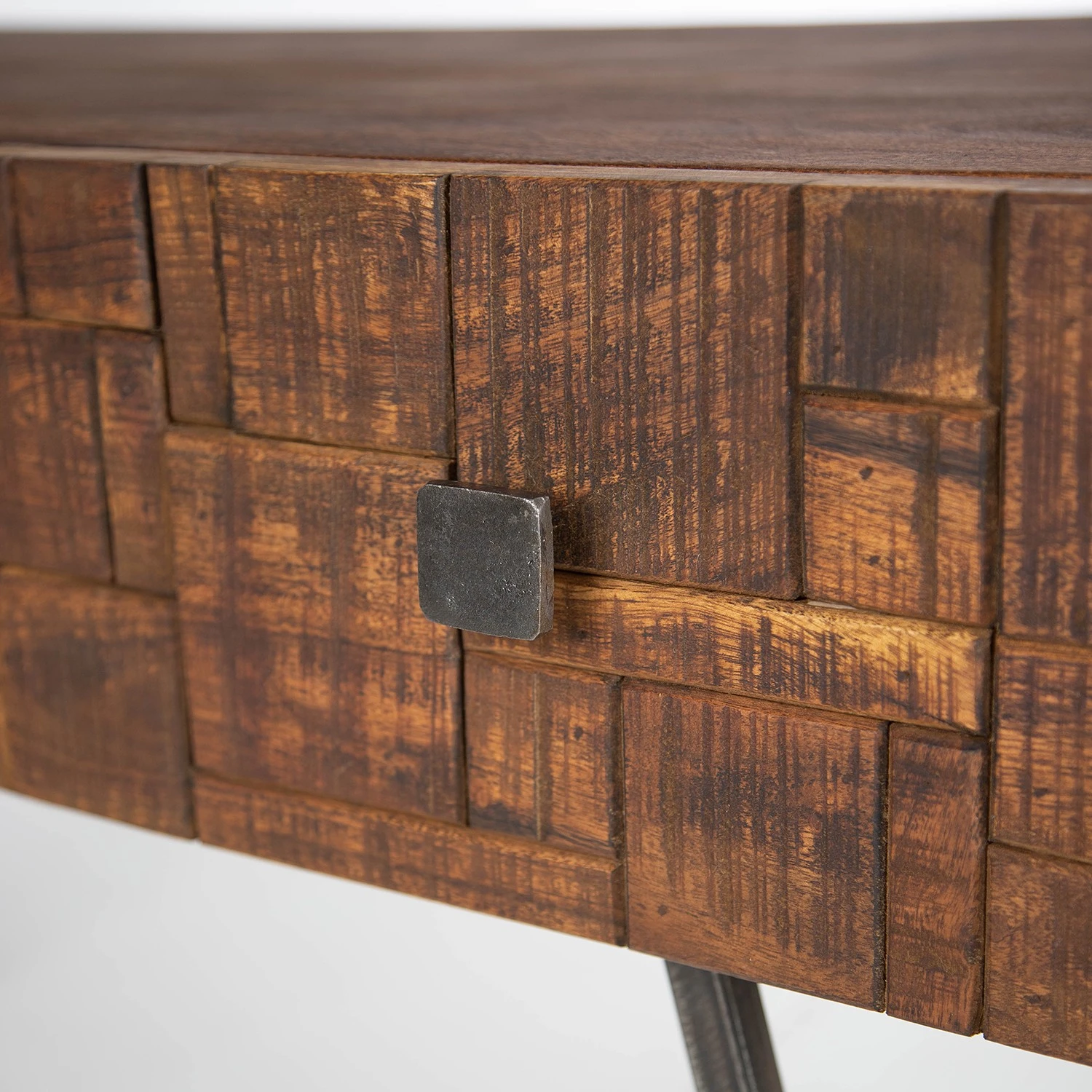 Wolf-Möbel Schreibtisch Bubry - Akazie massiv / Eisen - Akazie / Anthrazit 6 Wolf-Möbel Schreibtisch Bubry - Akazie massiv / Eisen - Akazie / Anthrazit – Bild 6