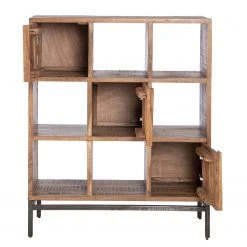 Ars manufacti Büroregal Domme II - Akazie massiv / Eisen - Akazie / Anthrazit -Wohnzimmermöbel boutique en ligne 1000246834 220406 031 DETAILS P000000001000246834