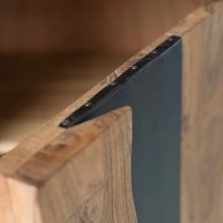 Ars manufacti Büroregal Domme II - Akazie massiv / Eisen - Akazie / Anthrazit -Wohnzimmermöbel boutique en ligne 1000246834 220406 036 DETAILS P000000001000246834