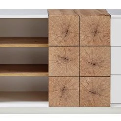Loftscape Sideboard Crecora I - Weiß / Eiche Dekor -Wohnzimmermöbel boutique en ligne 1000246839 210727 12504800022 DETAILS P000000001000246839