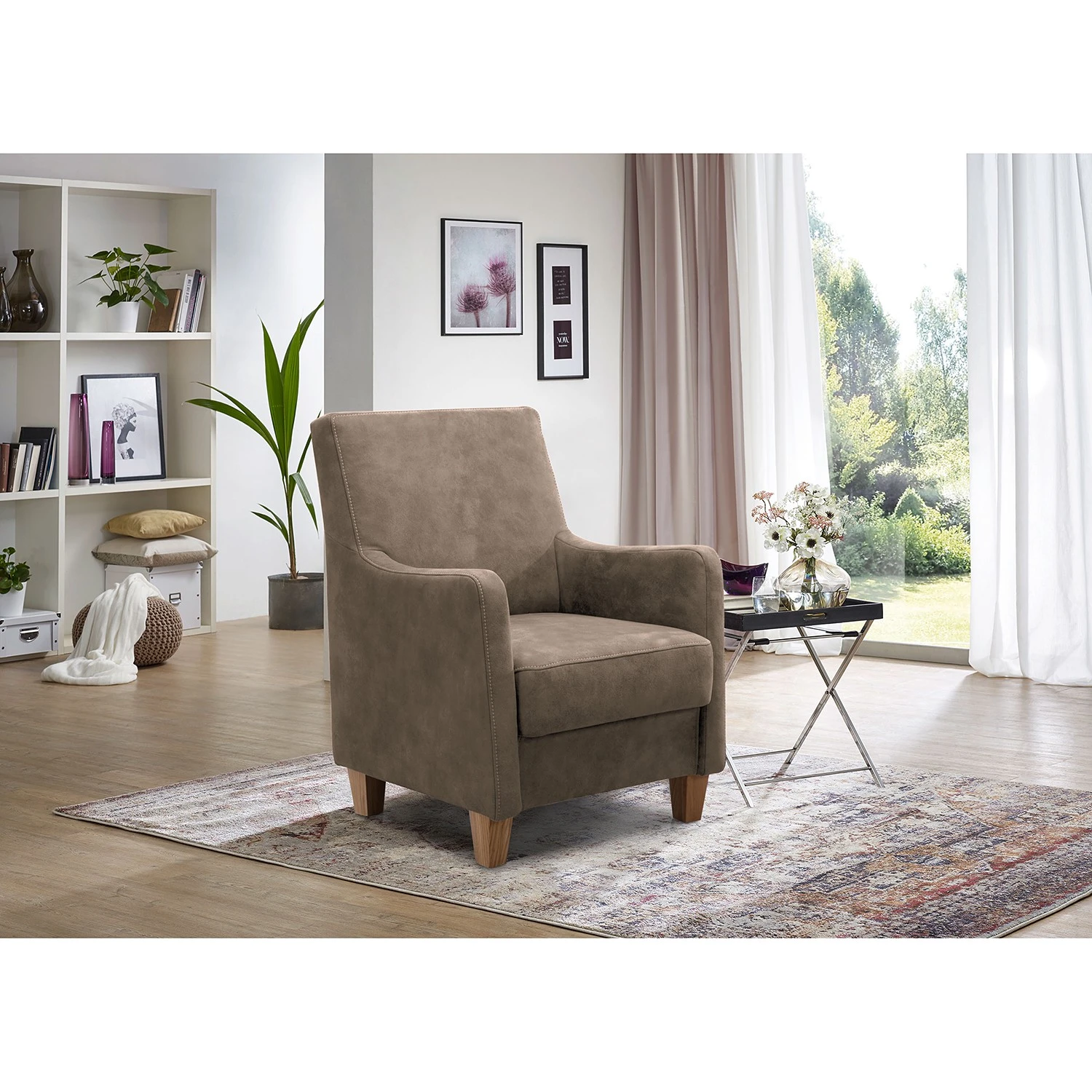 Ridgevalley Sessel Orbeil - Microfaser - Microfaser Flavie: Cappuccino 2 Ridgevalley Sessel Orbeil - Microfaser - Microfaser Flavie: Cappuccino – Bild 2