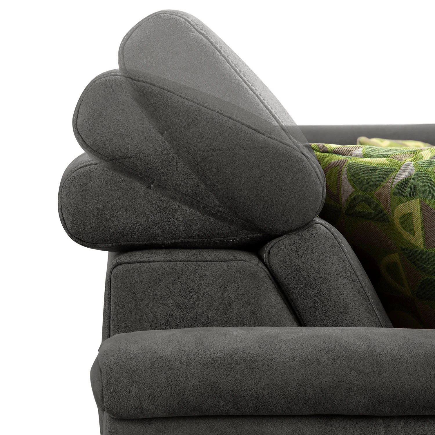 Loftscape Ecksofa Vignols - Microfaser - Microfaser Flavie: Grau - Ausrichtung rechts - Ohne Schlaffunktion 5 Loftscape Ecksofa Vignols - Microfaser - Microfaser Flavie: Grau - Ausrichtung rechts - Ohne Schlaffunktion – Bild 5