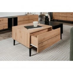 Loftscape Couchtisch Bedee - Eiche Artisan Dekor / Schwarz -Wohnzimmermöbel boutique en ligne 1000248861 210218 08473100003 MOOD DETAILS P000000001000248861 mood