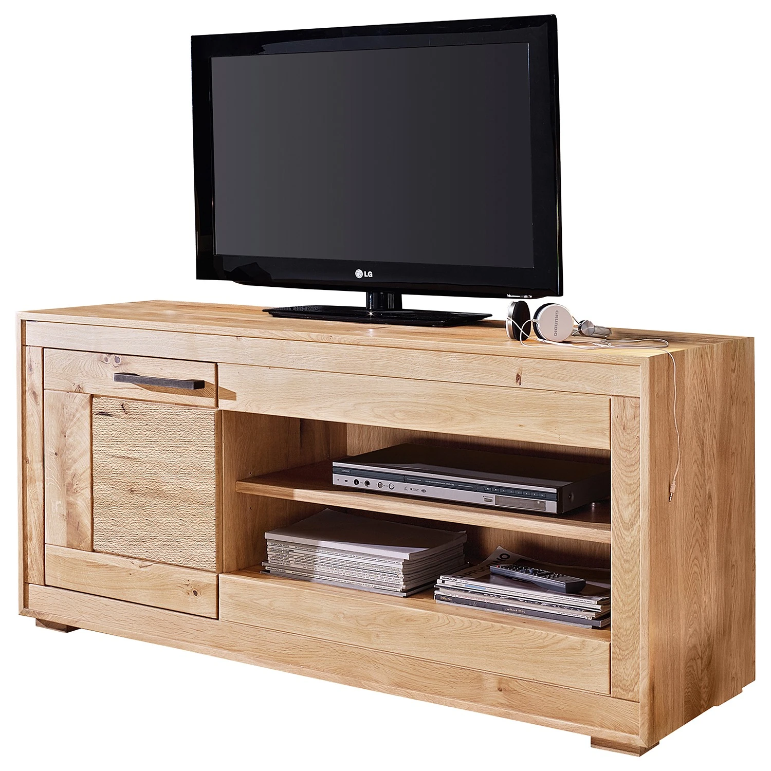 Naturoo TV-Lowboard Juillan I - Wildeiche massiv / Metall - Wildeiche / Schwarz 1 Naturoo TV-Lowboard Juillan I - Wildeiche massiv / Metall - Wildeiche / Schwarz