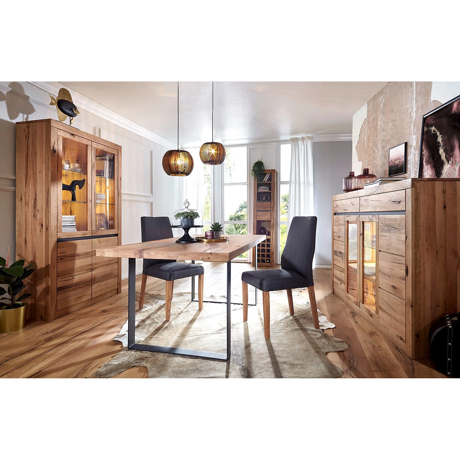 Naturoo Weinregal Gerville - Wildeiche massiv 2 Naturoo Weinregal Gerville - Wildeiche massiv – Bild 2