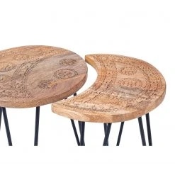 Naturoo Beistelltisch Vignats (2-teilig) - Mango massiv / Metall - Mango / Schwarz 8 Naturoo Beistelltisch Vignats (2-teilig) - Mango massiv / Metall - Mango / Schwarz -Wohnzimmermöbel boutique en ligne 1000249479 210224 15504000017 DETAILS P000000001000249479