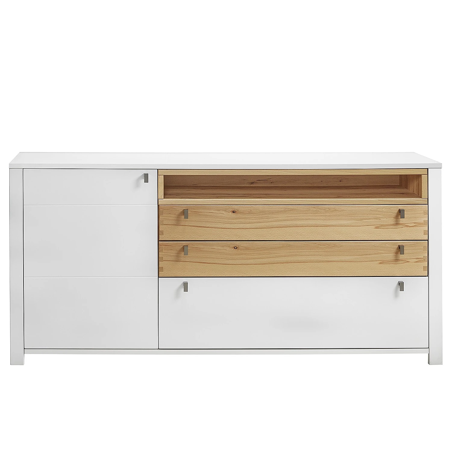 Loftscape Sideboard Cordelle - Matt Weiß / Wildbuche 1 Loftscape Sideboard Cordelle - Matt Weiß / Wildbuche