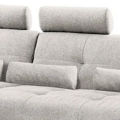 Fredriks Ecksofa Valleres - Webstoff - Webstoff Nila: Hellgrau - Longchair davorstehend links - Ohne Hocker -Wohnzimmermöbel boutique en ligne 1000249840 210415 15503600276 DETAILS P000000001000249840