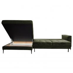 Mørteens Ecksofa Gaillon - Microfaser - Microfaser Cori: Dunkelgrün - Longchair davorstehend links -Wohnzimmermöbel boutique en ligne 1000249896 210415 16193300776 DETAILS P000000001000249896