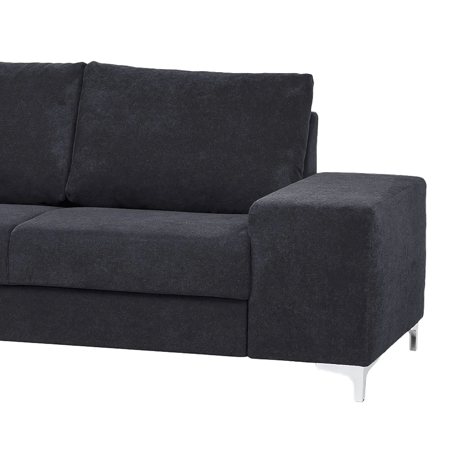 Fredriks Ecksofa Lescun - Webstoff - Webstoff Koza: Dunkelblau - Ottomane davorstehend links 5 Fredriks Ecksofa Lescun - Webstoff - Webstoff Koza: Dunkelblau - Ottomane davorstehend links – Bild 5