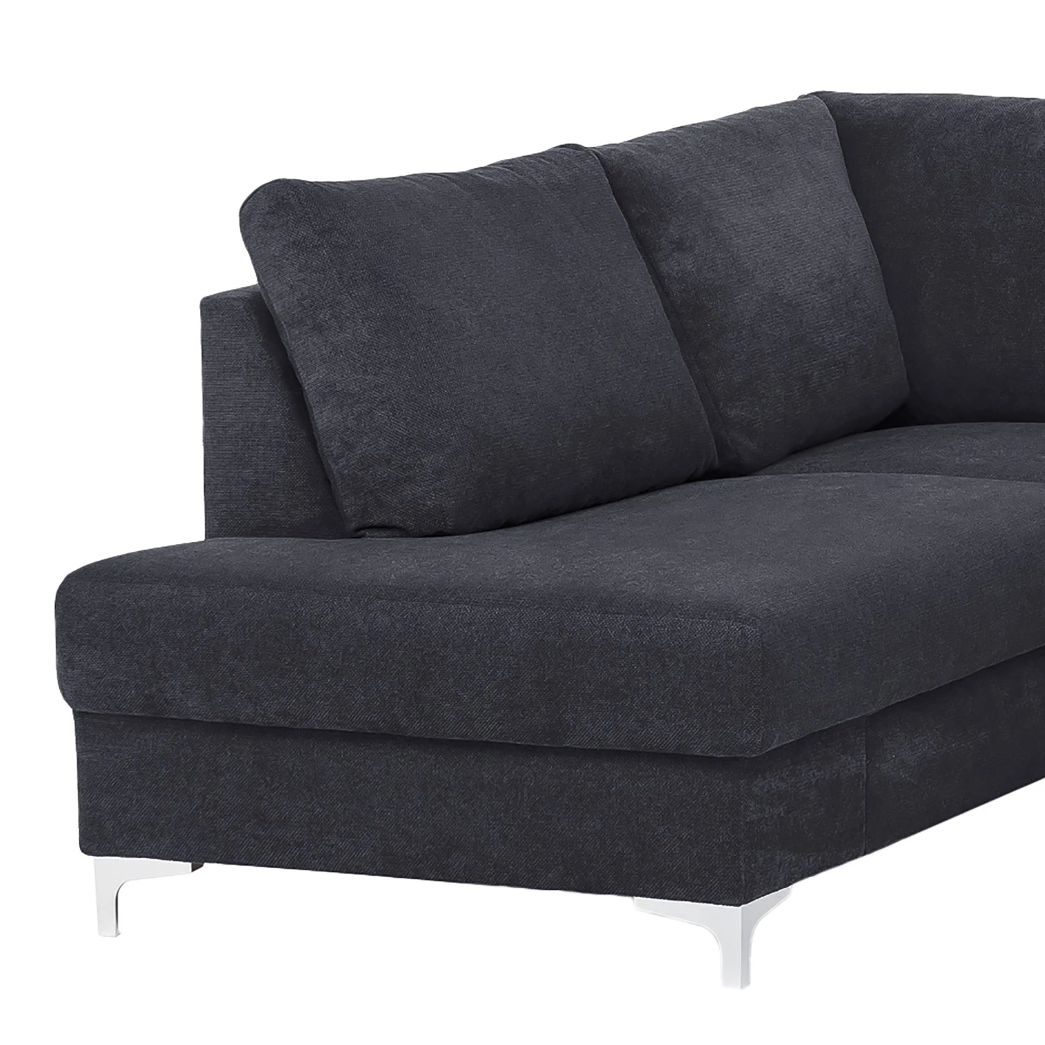 Fredriks Ecksofa Lescun - Webstoff - Webstoff Koza: Dunkelblau - Ottomane davorstehend links 7 Fredriks Ecksofa Lescun - Webstoff - Webstoff Koza: Dunkelblau - Ottomane davorstehend links – Bild 7