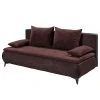 Loftscape Schlafsofa Moirax - Webstoff / Microfaser - Microfaser Salvo: Aubergine