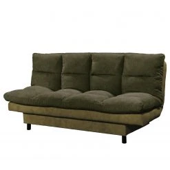 Loftscape Schlafsofa Vallenay II - Webstoff / Microfaser - Microfaser Salvo: Olivgrün