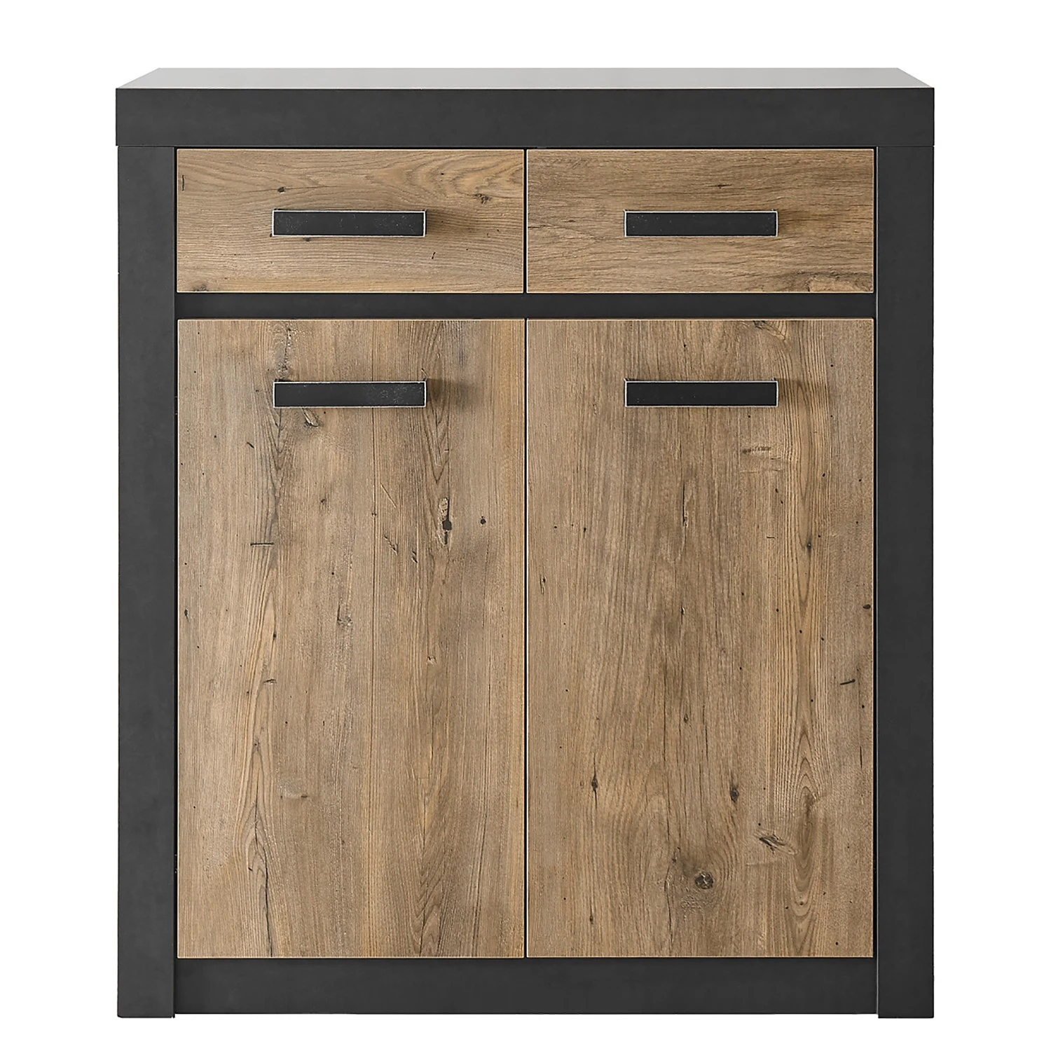 Red Living Kommode Bozel II - Kastanie Dekor / Grau 4 Red Living Kommode Bozel II - Kastanie Dekor / Grau – Bild 4