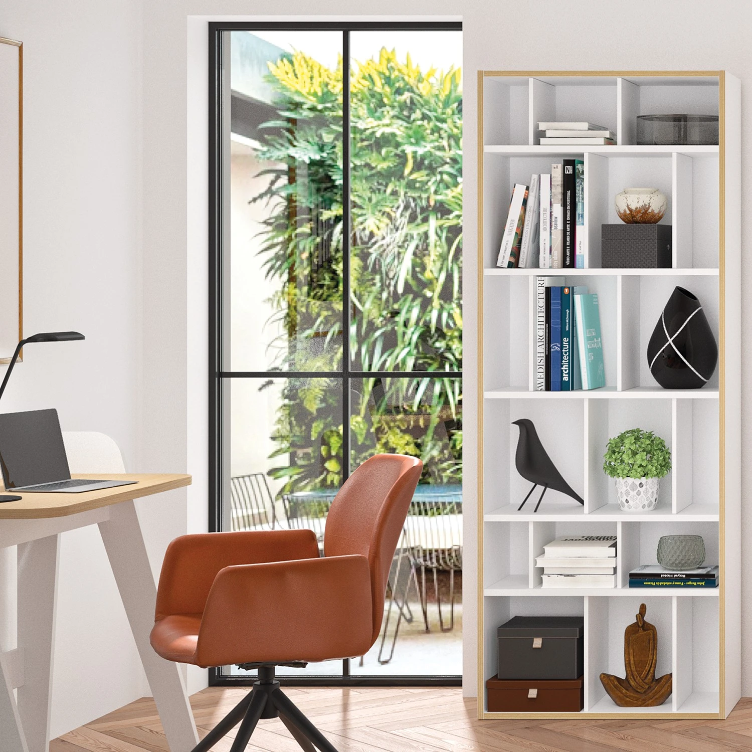 Temahome Regal Group 72 - Wabenplatte - Weiß / Hellbraun 3 Temahome Regal Group 72 - Wabenplatte - Weiß / Hellbraun – Bild 3