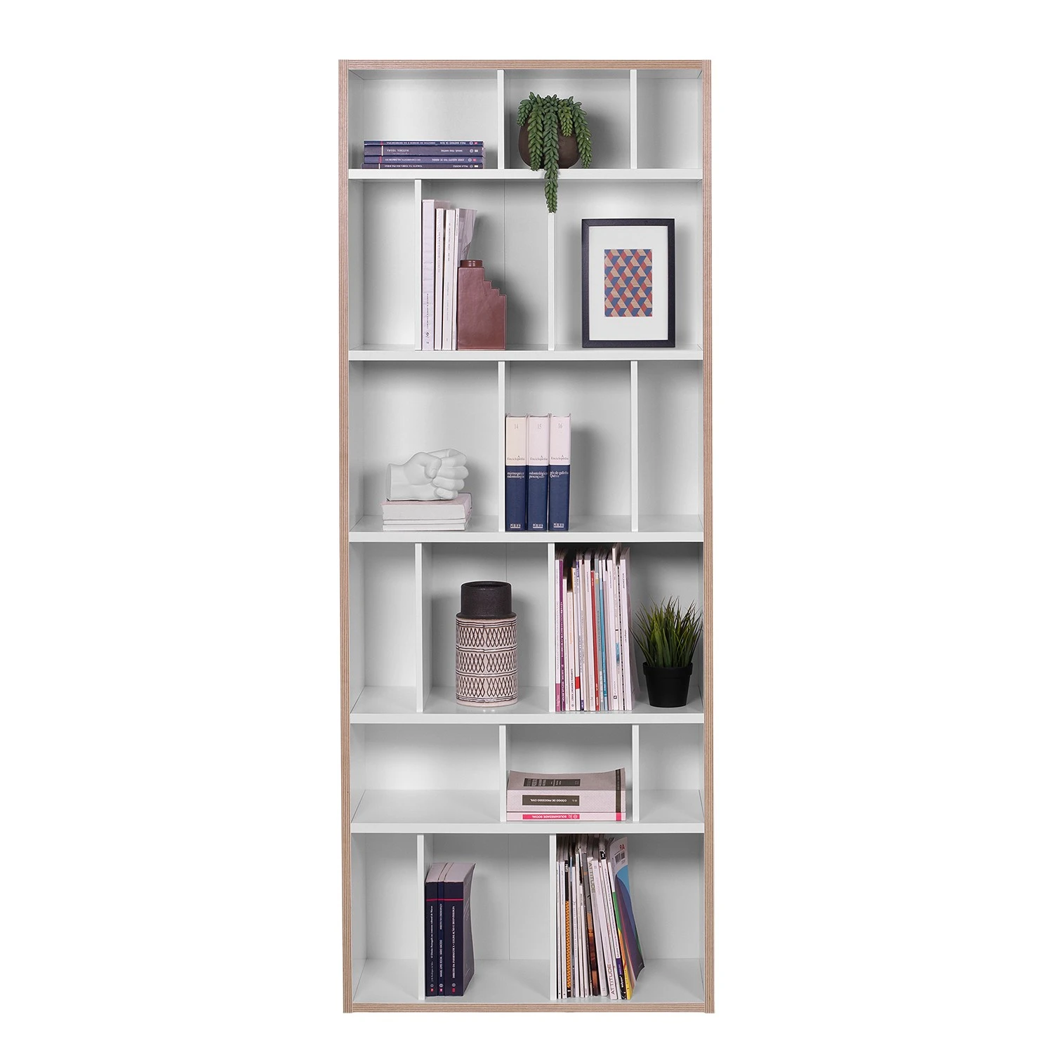 Temahome Regal Group 72 - Wabenplatte - Weiß / Hellbraun 5 Temahome Regal Group 72 - Wabenplatte - Weiß / Hellbraun – Bild 5