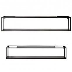 Loftscape Wandregal Lancieux II (2er-Set) - Metall - Schwarz 7 Loftscape Wandregal Lancieux II (2er-Set) - Metall - Schwarz -Wohnzimmermöbel boutique en ligne 1000252671 210325 08124500046 DETAILS P000000001000252671