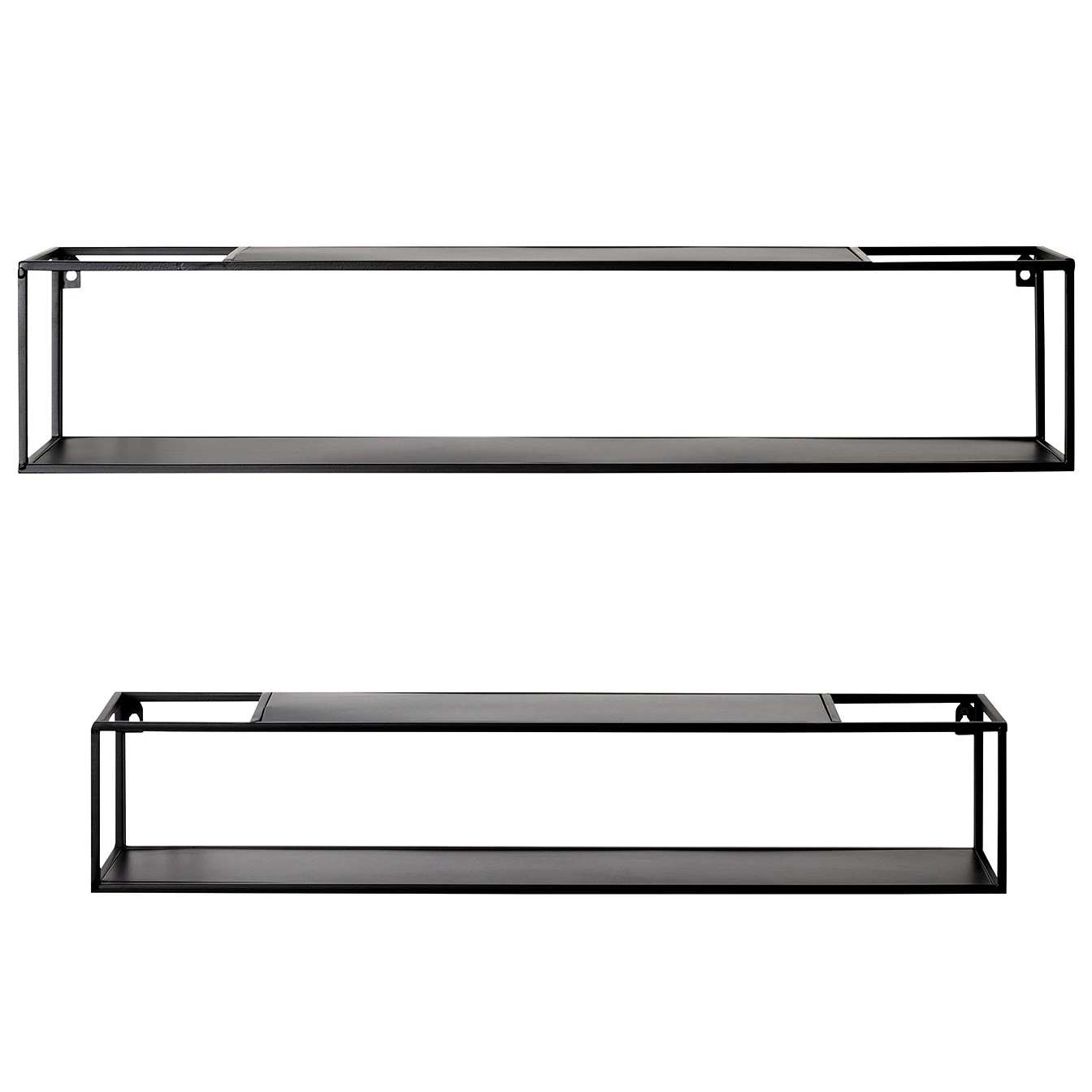 Loftscape Wandregal Lancieux II (2er-Set) - Metall - Schwarz 3 Loftscape Wandregal Lancieux II (2er-Set) - Metall - Schwarz – Bild 3