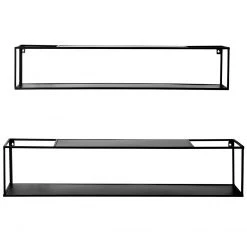 Loftscape Wandregal Lancieux I (2er-Set) - Metall - Schwarz 7 Loftscape Wandregal Lancieux I (2er-Set) - Metall - Schwarz -Wohnzimmermöbel boutique en ligne 1000252694 220209 12152100050 DETAILS P000000001000252694